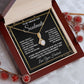 Soulmate Necklace Gifts from Husband, Anniversary Gifts for Wife from Husband, Wife Valentine Gift from Husband, To My Wife Necklace Message Card and Necklace Gifts Box Gift Box Styles on Birthday, Wedding, Anniversary, Valentine Allruing Necklace
