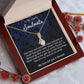 To My Lovely Soulmate Necklace Gift From Husband To My Badass Wife Pendant Wedding Jewelry with Message Card and Gift Box. Gift for Wife. Necklace Gift Set for Wife Necklace Gifts Box Gift Box Styles Allruing Necklace