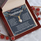 Gifts For Soulmate Birthday Gifts From Husband Necklace Valentines Days, Necklace for Future Soulmate, Birthday Wedding Jewelry for Wife Necklace Gifts from Husband - Soulmate Gift Necklace with Message Card and Gift Box Allruing Necklace