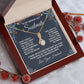 Soulmate Necklace Gifts from Husband, Anniversary Gifts for Wife from Husband, Wife Valentine Gifts from Husband, To My Wife Necklace Message Card and Necklace Gifts Box Gift Box Styles on Birthday, Wedding, Anniversary, Valentine Allruing Necklace