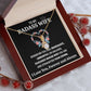 Wife Necklace Gift From Husband To My Badass Wife Pendant Valentines Day Anniversary Jewelry with Message Card and Gift Box. Gift for Wife. Necklace Gift Set for Wife Necklace Gifts Box Gift Box Styles Allruing Necklace