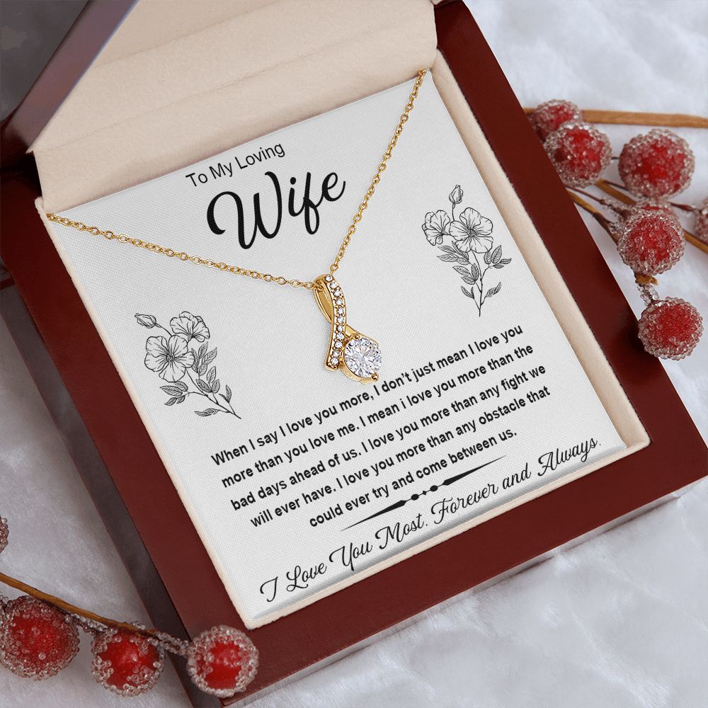 Soulmate Necklace For Women, Soulmate Gifts For Her, Future Wife Necklace, Necklaces Girlfriend, Soulmate Jewelry, To My Wife Necklace, Wife Necklace From Husband, Necklace Message Card and Gift Box Styles on Birthday, Christmas, Valentine Allruing Neckla