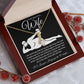 To My Beautiful Wife Necklace For Women, Funny Gifts For Girlfriend,Valentine Christmas Presents For Girlfriend, Best Birthday Meaningful Gift Ideas For Wife, Women Romantic Jewelry For Her Anniversary Message Card and Gift Box Styles Allruing Necklace