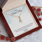 My Bonus Mom Necklace, Dear Mom, Mother's Day Necklace, Gift for Mom from Daughter, Son, Amazing Mom, Perfect Mother Mother's Day Gift, Love Knot Necklace Message Card and Gift Box Styles on Birthday, Christmas, Anniversary  Allruing Necklace