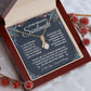To My Beautiful Soulmate Necklace Gift for Her, Soulmate for Wife Valentine Gifts from Husband, Birthday Jewelry for Women, Soulmate Gifts, Message Card and Necklace Gifts Box Gift Box Styles on Birthday, Wedding, Anniversary, Valentine Allruing Necklace