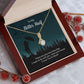 Couples Gifts Necklace To My Better Half Necklace Gifts For My Wife, I Love You, Happy Anniversary My Love, Love Knot Meaningful Necklace Message Card and Gift Box Styles on Birthday, Christmas, Anniversary Allruing Necklace