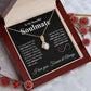 To My Beautiful Soulmate Necklace My Last Everything, Promise Necklace For Her, Fiance Gifts For Her, Valentine Gifts For Future Wife With Message Card Box LED, Soulmate Necklace For Women, To My Wife Necklace Allruing Necklace