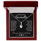 To My Beautiful Soulmate Necklace Gifts, Soulmate for Wife Birthday Gifts from Husband, Valentine for Women, Soulmate Gifts, Message Card and Necklace Gifts Box Gift Box Styles on Birthday, Wedding, Anniversary, Valentine Allruing Necklace