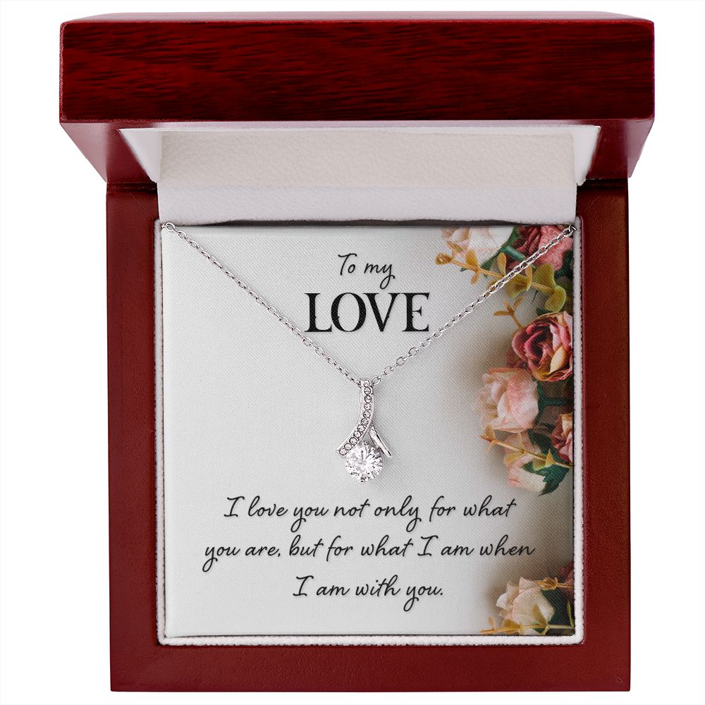 To My Love Necklace I Love You Not Only Gifts For Her Unique Necklaces For Wife From Valentines Day Anniversary Birthday For Her, Love Knot Meaningful Necklace Message Card and Gift Box Styles on Birthday, Christmas, Anniversary Allruing Necklace