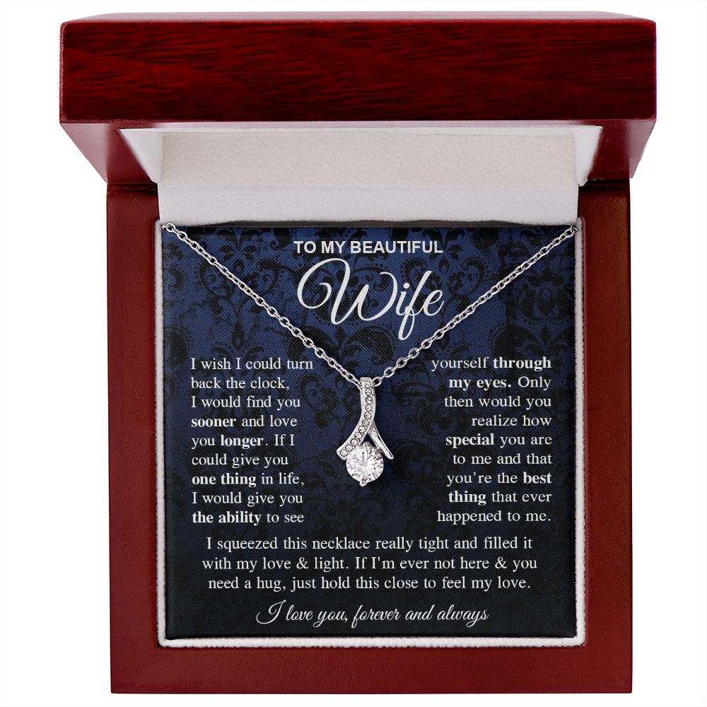 To My Soulmate Necklace Gift for Her, Soulmate Gifts From Husband, Valentine Gifts For Wife From Husband To My Soulmate Necklace Message Card and Necklace Gift Box Gift Box Styles on Birthday, Wedding, Anniversary, Valentine Allruing Necklace