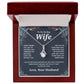 Valentine Gifts for Wife Necklace from Husband, Gifts for Wife from Husband, Valentine Gifts for Her Gifts Soulmate Message Card and Necklace Gift Box Gift Box Styles on Birthday, Wedding, Anniversary, Valentine Allruing Necklace