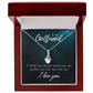 To My True Girlfriend Necklace, Brother to Sister, Birthday For Sister from Brother, I Love You, Love Knot Meaningful Necklace Message Card and Gift Box Styles on Birthday, Christmas, Anniversary Allruing Necklace