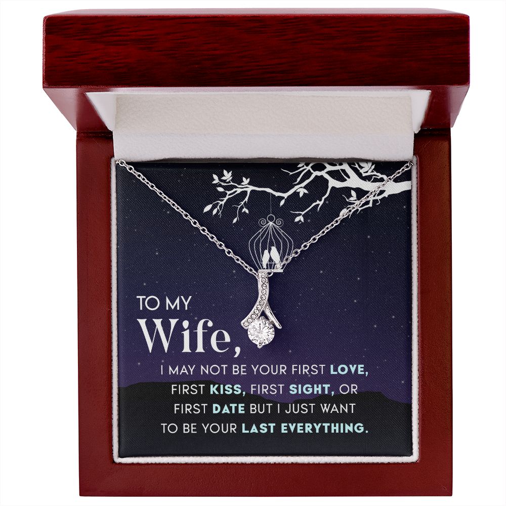 Birthday For Wife, Love Knot Necklace Gifts For Wife From Husband, To My Soulmate Necklace For Women, To My Wife Necklace Wedding Anniversary, I Love You, Meaningful Necklace Message Card and Gift Box Styles on Birthday, Christmas, Anniversary  Allruing N