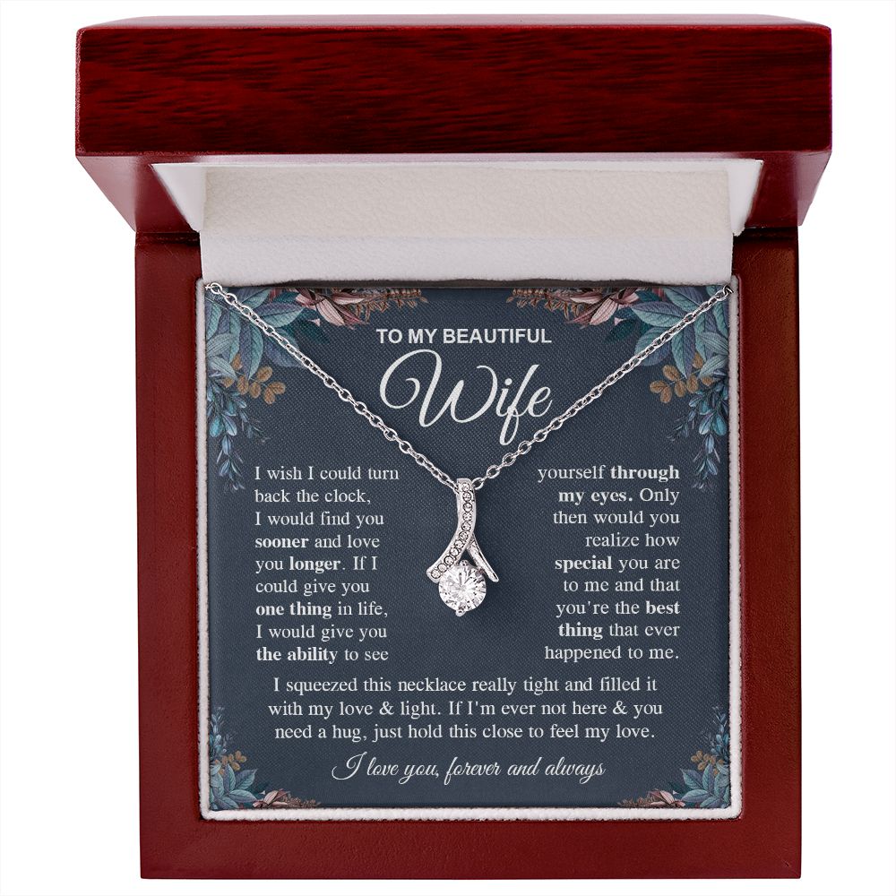 To My Soulmate Necklace Gift for Her, Soulmate Gifts From Husband, Anniversary Gifts For Wife From Husband To My Soulmate Necklace Message Card and Necklace Gift Box Gift Box Styles on Birthday, Wedding, Anniversary, Valentine Allruing Necklace