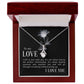 The Love Knot Necklace To My Love Knot Necklace, Happy First anniversary, Unique Gift from Husband, Best Jewelry for Wife, Necklace Message Card and Gift Box Styles on Birthday, Christmas, Anniversary  Allruing Necklace