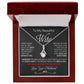 My Beautiful Wife Necklace Future Wife Gifts, Promise Necklace For Her, Fiance Gifts For Her, Valentine Gifts For Soulmate From Husband With Message Card Box LED, Soulmate Necklace For Women, To My Wife Necklace Allruing Necklace