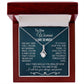 To The Woman Necklace Future Wife Gifts, Promise Necklace For Her, Fiance Gifts For Her, Valentine Birthday Gifts For Future Wife With Message Card Box LED, Soulmate Necklace For Women, To My Wife Necklace Allruing Necklace