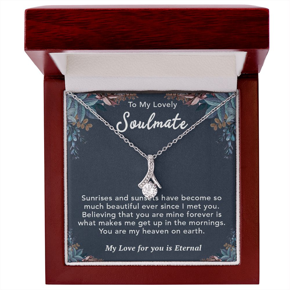 To My Lovely Wife Necklace Gift From Husband To My Badass Wife Pendant Birthday Jewelry with Message Card and Gift Box. Gift for Wife. Necklace Gift Set for Wife Necklace Gifts Box Gift Box Styles Allruing Necklace