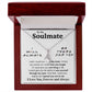 To My Soulmate Necklace To My Future Wife Gifts, Promise Necklace For Her, Fiance Gifts For Her, Valentine Gifts For Soulmate From Husband With Message Card Box LED, Soulmate Necklace For Women, To My Wife Necklace Allruing Necklace