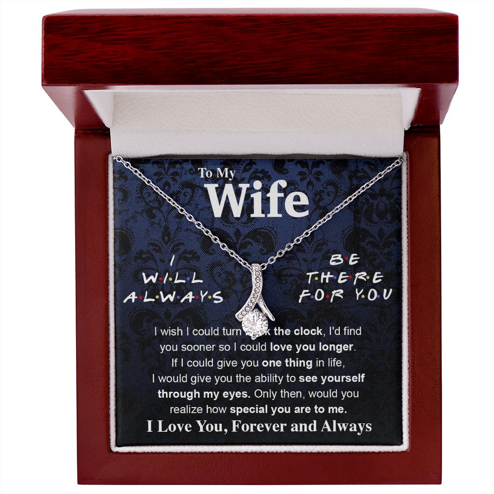 To My Wife Necklace To My Future Wife Necklace Gifts, Promise Necklace For Her, Fiance Gifts For Her, Valentine Necklace Gifts For Soulmate From Husband With Message Card Box LED, Soulmate Necklace For Women, To My Wife Necklace Allruing Necklace