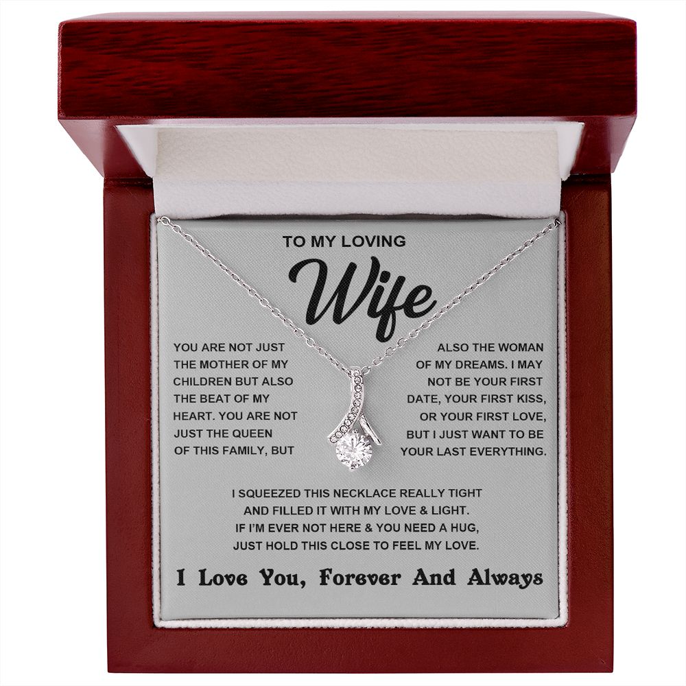 Soulmate Necklace For Women, To My Wife, Soulmate Gifts For Her, Future Wife Necklace, Necklaces For Girlfriend, To My Wife Necklace, Wife Necklace From Husband Necklace Message Card and Gift Box Styles on Birthday, Christmas, Valentine Allruing Necklace