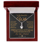 My Beautiful Soulmate Necklace Future Wife Gifts, Promise Necklace For Her, Fiance Gifts For Her, Valentine Gifts For Future Wife With Message Card Box LED, Soulmate Necklace For Women, To My Wife Necklace Allruing Necklace