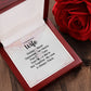 Couples Gifts, Beautiful Wife Necklace Gifts From Husband, Wedding Anniversary Jewelry For Wife From Husband, Wife Birthday From Husband, To My Unbiological Sister Message Card and Gift Box styles On Birthday, Christmas, Anniversary  Allruing Necklace
