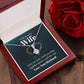 Wife Necklace Gifts From Husband, Wedding Anniversary For Wife From Husband, Wife Birthday From Husband, Necklaces For Wife From Husband, Love Knot Meaningful Necklace Message Card and Gift Box Styles on Birthday, Christmas, Anniversary  Allruing Necklace