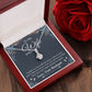 Valentine Gifts To My Soulmate Necklace Gift for Wife from Husband, Soulmate Anniversary Gifts, Gift for Soulmate Necklace Message Card and Necklace Gift Box Gift Box Styles on Birthday, Wedding, Anniversary, Valentine Allruing Necklace