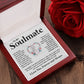 Couples Gifts Necklace To My Soulmate Necklace Valentine Christmas Jewelry Romantic Gifts For My Wife Pendant Jewelry with Message Card and Box Necklaces for Women Valentines Day Happy Anniversary Wedding Present Allruing Necklace