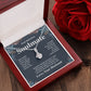 Soulmate Necklace Gift From Husband To My Badass Wife Valentines Days Anniversary Jewelry with Message Card and Gift Box. Gift for Wife. Necklace Gift Set for Wife Message Card and Necklace Gifts Box Gift Box Styles Allruing Necklace