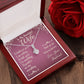Couples Gifts,To My Wife Girlfriend Necklace Gifts From Husband, Wedding Anniversary Jewelry For Wife From Husband, Wife Birthday From Husband, To My Beautiful Wife Girlfriend Message Card and Gift Box styles On Birthday, Christmas, Anniversary  Allruing