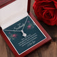 To My Soulmate Necklace for her Jewelry For Her Couples Gifts Necklaces For Soul Mate Christmas Jewelry, Dear Wife, Forever & Always, Love Knot Meaningful Necklace Message Card and Gift Box Styles on Birthday, Christmas, Anniversary Allruing Necklace