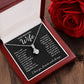 To My Beautiful Wife Necklace Gift for Her, Soulmate for Wife Birthday Gifts from Husband, Valentine for Women, Soulmate Gifts, Message Card and Necklace Gifts Box Gift Box Styles on Birthday, Wedding, Anniversary, Valentine Allruing Necklace