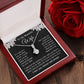 Wife Necklace Gift for Her, Soulmate Jewelry, Necklace for Future Wife, Wedding Valentine Jewelry for Wife Necklace Gifts from Husband - Soulmate Gift Necklace with Message Card and Gift Box Allruing Necklace