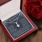 Soulmate Necklace Gift for Her, Soulmate Jewelry, Necklace for Future Wife, Anniversary Valentine Jewelry for Wife Necklace Gifts from Husband - Soulmate Gift Necklace with Message Card and Gift Box Allruing Necklace