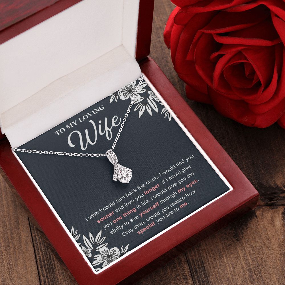 Soulmate Necklace For Women, To My Future Soulmate, Soulmate Gifts For Her, Future Wife Necklace, Necklaces For Girlfriend, To My Wife Necklace, Wife Necklace From Husband Necklace Message Card and Gift Box Styles on Birthday, Christmas, Valentine Allruin