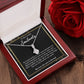 To My Lovely Soulmate Necklace Gift From Husband To My Badass Wife Pendant Jewelry with Message Card and Gift Box. Gift for Wife. Necklace Gift Set for Wife Necklace Gifts Box Gift Box Styles Allruing Necklace