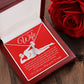 To My Beautiful Wife Necklace For Women, Funny Gifts For Girlfriend,Valentine Presents For Girlfriend, Best Birthday Meaningful Gift Ideas For Wife, Women Romantic Jewelry For Her Anniversary Message Card and Gift Box Styles Allruing Necklace