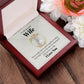 Wife Necklace Gifts From Husband, Wedding Anniversary Jewelry For Wife From Husband, Wife Birthday From Husband, Necklaces For Wife From Husband To My Wife Necklace, Necklace Message Card and Gift Box Styles on Birthday, Christmas, Anniversary  Allruing N