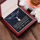 To My Beautiful Wife Necklace From Husband Pendant Jewelry with Message Card and Box Necklaces for Women Valentines Day Happy Anniversary Wedding Present for Birthday Merry Christmas for Wife Allruing Necklace