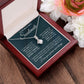 Couples Gifts, To My Beautiful Soulmate Necklace From Husband, Valentine For Wife From Husband, Wife Wedding From Husband, To My Wife, Necklace Custom Name Message Card and Gift Box Styles on Birthday, Christmas, Wedding, Anniversary Allruing Necklace