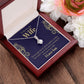 To My Beautiful Wife, Love Knot Necklace Gifts For Wife From Husband, To My Soulmate Necklace For Women, To My Wife Necklace Wedding Anniversary, I Love You, Meaningful Necklace Message Card and Gift Box Styles on Birthday, Christmas, Anniversary Allruing