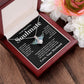Soulmate Necklace Gift From Husband To My Badass Wife Pendant Valentines Day Anniversary Jewelry with Message Card and Gift Box. Gift for Wife. Necklace Gift Set for Wife Allruing Necklace