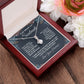 Soulmate Necklace Gifts from Husband, Anniversary Gifts for Wife from Husband, Wife Valentine Gifts from Husband, To My Wife Necklace Message Card and Necklace Gifts Box Gift Box Styles on Birthday, Wedding, Anniversary, Valentine Allruing Necklace