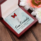 To My True Girlfriend Necklace, Brother to Sister, Birthday For Sister from Brother, Love Knot Meaningful Necklace Message Card and Gift Box Styles on Birthday, Christmas, Anniversary Allruing Necklace