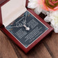 To My Beautiful Wife Necklace, Soulmate Jewelry For Women, Wife Necklace From Husband, Soulmate Gifts For Her, To My Future Soulmate Necklace Message Card and Necklace Gift Box Gift Box Styles on Birthday, Wedding, Anniversary, Valentine Allruing Necklace