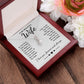 To My Beautiful Wife Necklace Gift, Soulmate for Wife Birthday Gifts from Husband, Anniversary for Women, Soulmate Gifts, Message Card and Necklace Gifts Box Gift Box Styles on Birthday, Wedding, Anniversary, Valentine Allruing Necklace
