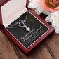 To My Wife Necklace Romantic Gifts For Her Unique Necklaces For Wife From Husband Cute Valentines Day Anniversary For Wife, Love Knot Meaningful Necklace Message Card and Gift Box Styles on Birthday, Christmas, Anniversary Allruing Necklace