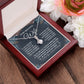 To My Beautiful Wife Necklace Gift for Her, Soulmate for Wife Valentine Gifts from Husband, Birthday Jewelry for Women, Soulmate Gifts, Message Card and Necklace Gifts Box Gift Box Styles on Birthday, Wedding, Anniversary, Valentine Allruing Necklace